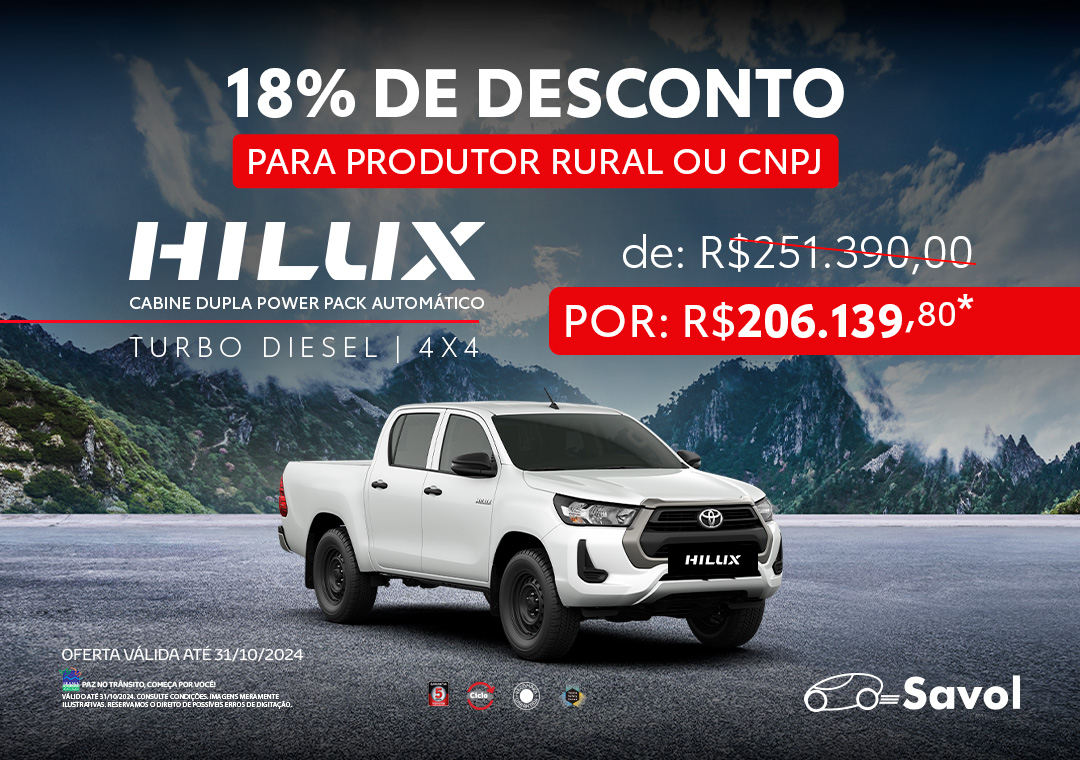 1) PRODUTOR RURAL - HILUX CABINE DUPLA POWER PACK AUTOMÁTICO mobille